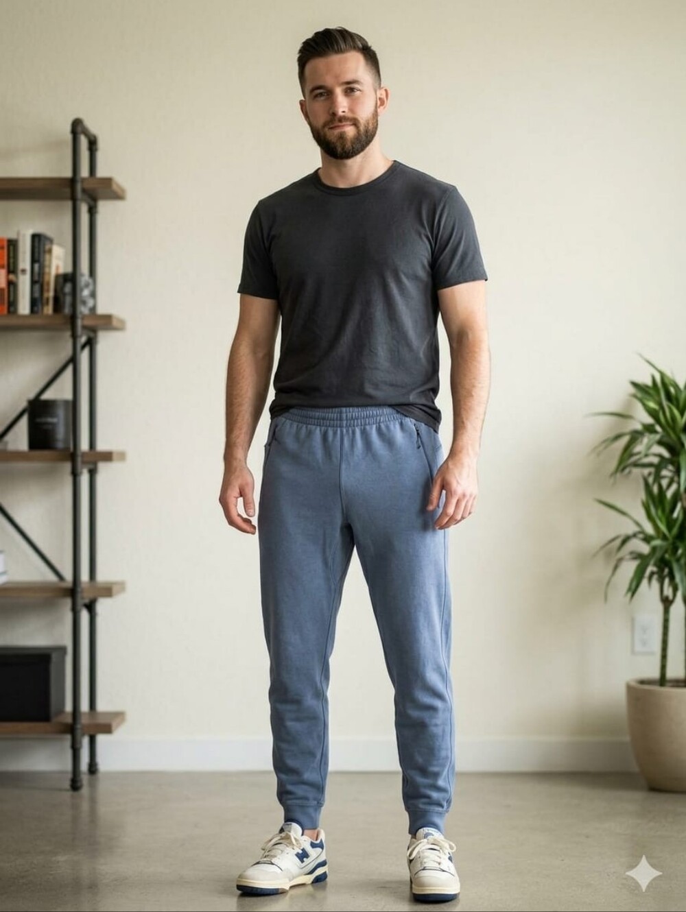 OLD NAVY ACTIVE Dynamic Fleece Joggers Pants Blue Large